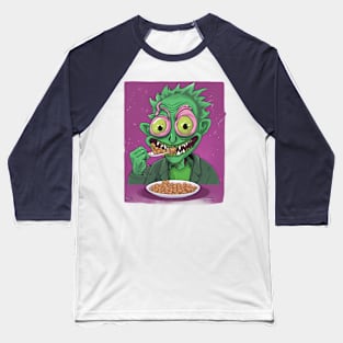 Interdimensional Breakfast Scary Terry Cereal Baseball T-Shirt